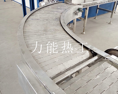 浙江不锈钢链板转弯输送机