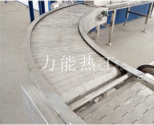 浙江不锈钢链板转弯输送机